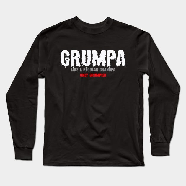 Grumpa T-shirt Long Sleeve T-Shirt by Anvist